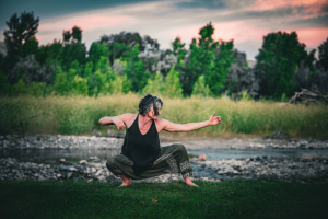 Movement as Medicine - Liz in a low squat